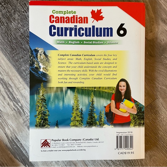 Canadian Curriculum Grade 6 Workbook - Picture 2 of 2